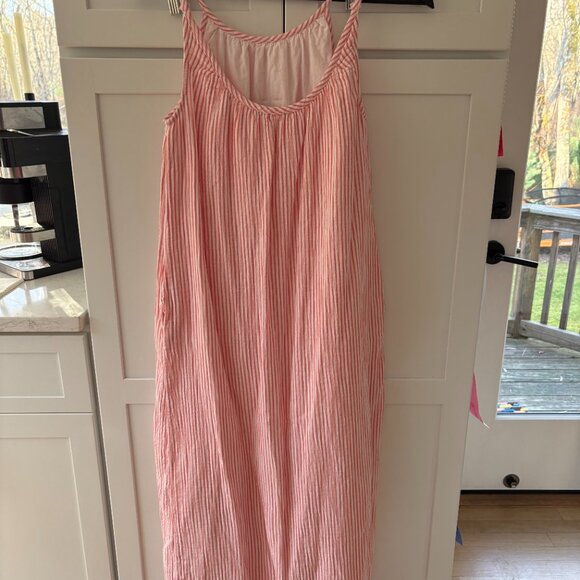 100% Organic Cotton Gauze Sleeveless Maxi Dress - Picture 4 of 7